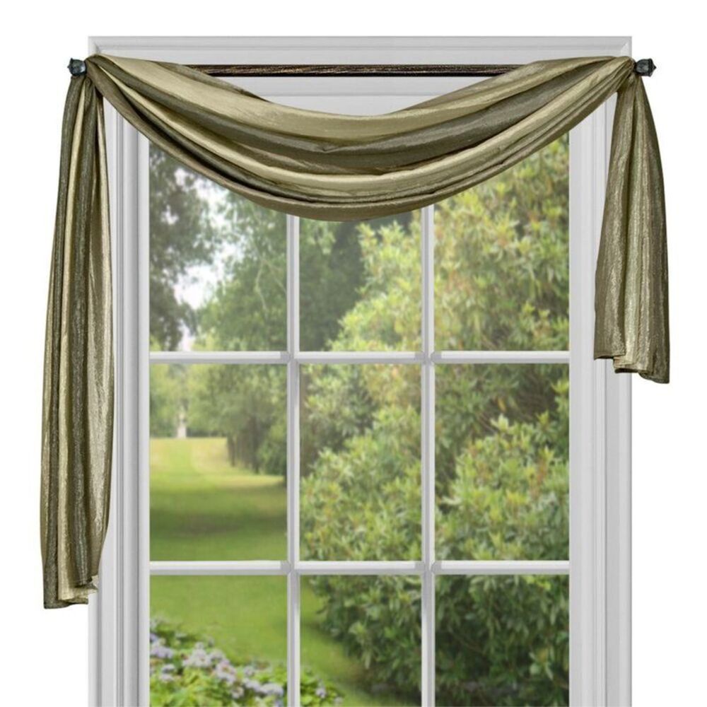 Ergode Ombre Window Curtain Scarf 50x144 - Sage